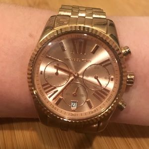 Rose gold Michael Kors watch